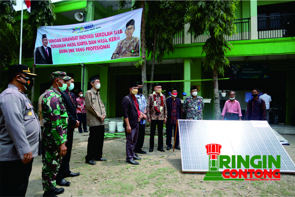 Kepala Dinas Provinsi Uji Coba Pompa Air Bertenaga Surya, Hasil Karya SMK Unggulan NU Mojoagung