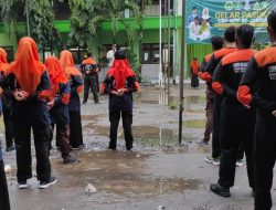 Jelang Konfercab IPNU IPPNU Jombang, CBP KPP Se-Kabupaten Jombang Gelar Pasukan Dihalaman SMK Unggulan NU