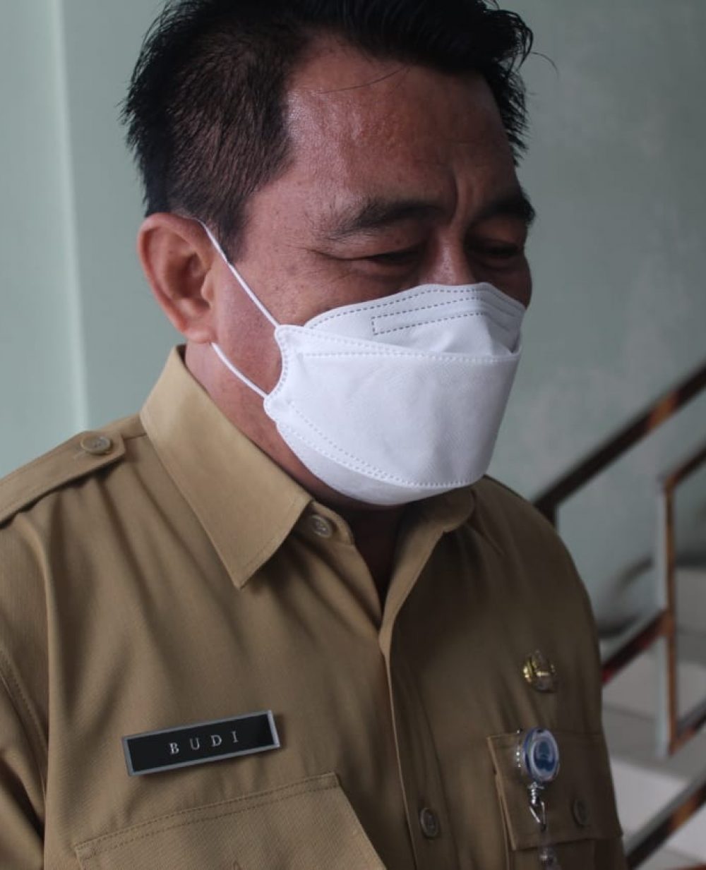 Budi Nugroho Kepala Dinkes Jombang sa'at di minta keterangan.