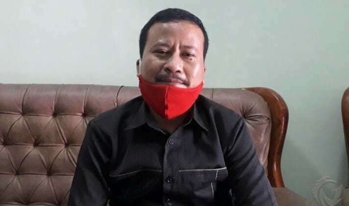 Kartiyono anggota DPRD Jombang komisi A usai di minta keterangan