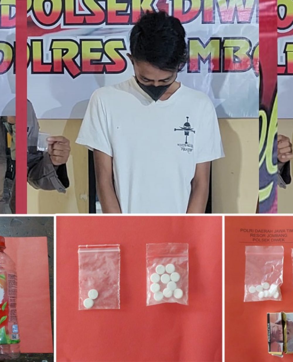 Tangkap Pengedar Narkoba, Polsek Diwek Sita Pil Koplo dan Sabu