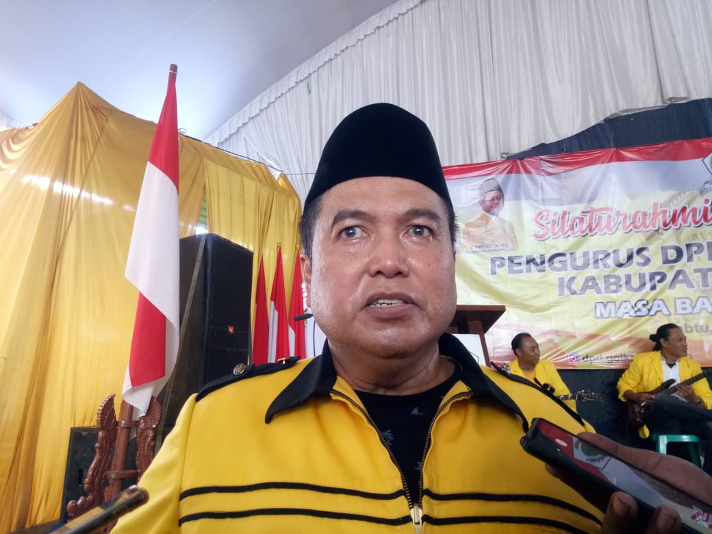 Andik Basuki Rahmat Ketua DPD Partai Golkar Jombang sa'at diminta keterangan (26/2/2022)