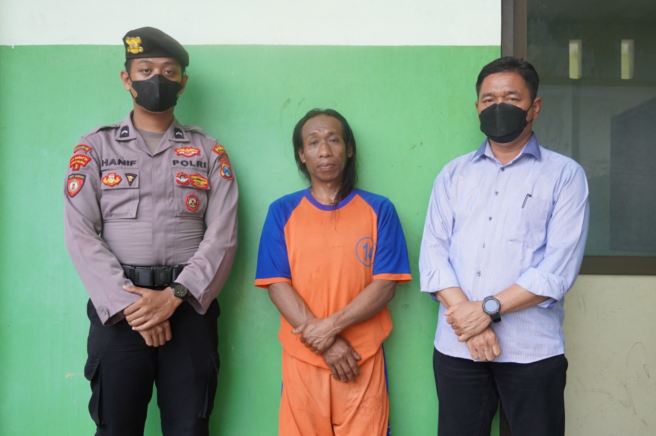 Marsu'ud pelaku perusak fasum sa'at di amankan polisi
