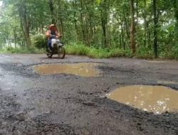Jalan Raya Mojoagung-Wonosalam Rusak Parah, Warga Resah 2 Tahun Tak Kunjung Ada Perbaikan
