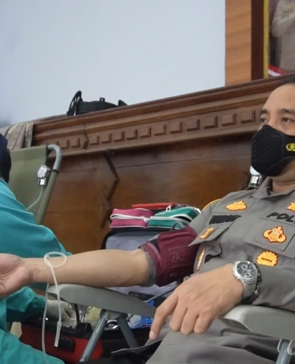 Peduli Sesama, Ratusan Anggota Polres Jombang Donor Darah