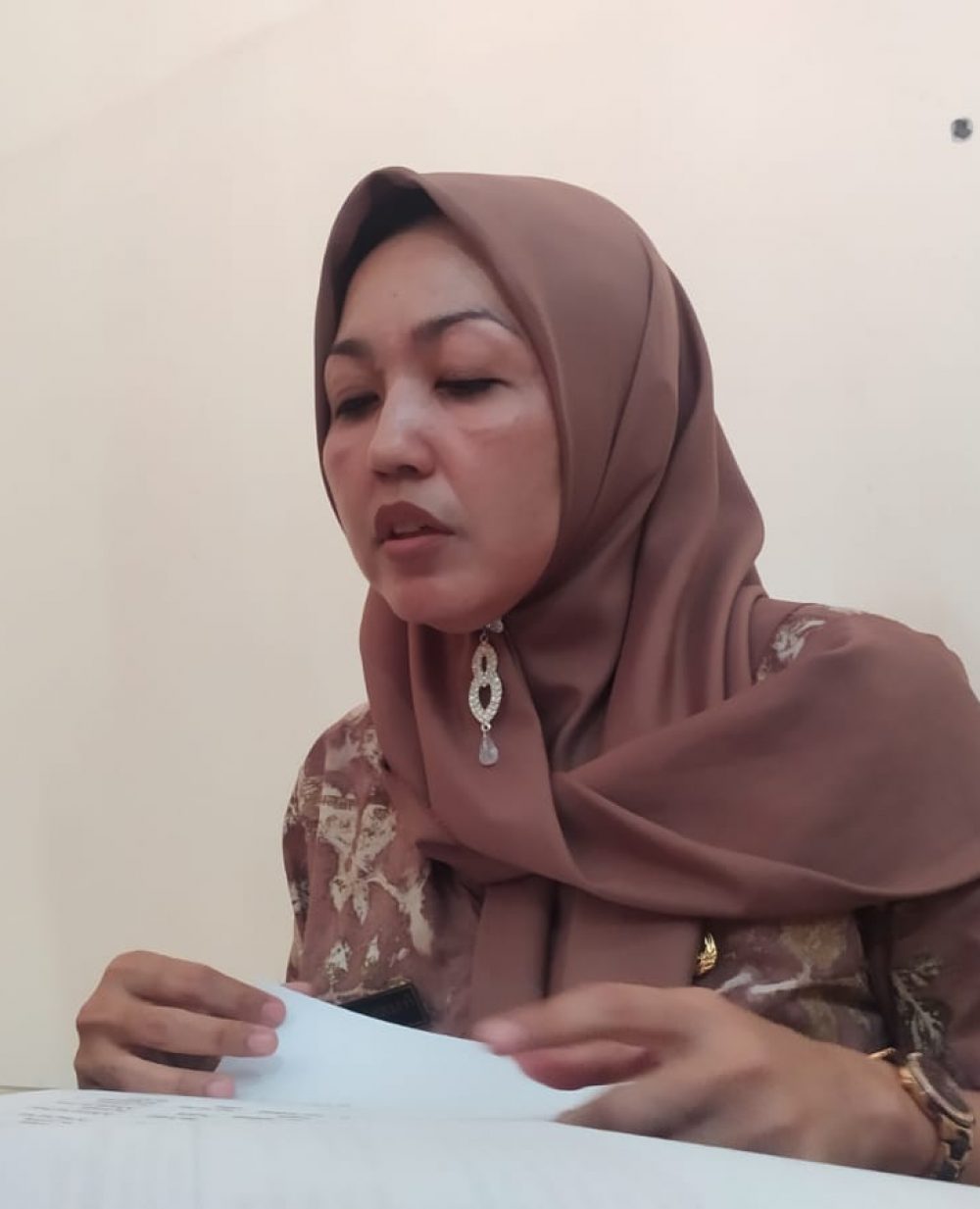 foto : Dian Yunita Sari Kepala Bidang (Kabid) Dinas Pendidikan dan Kebudayaan (21/5/2022).