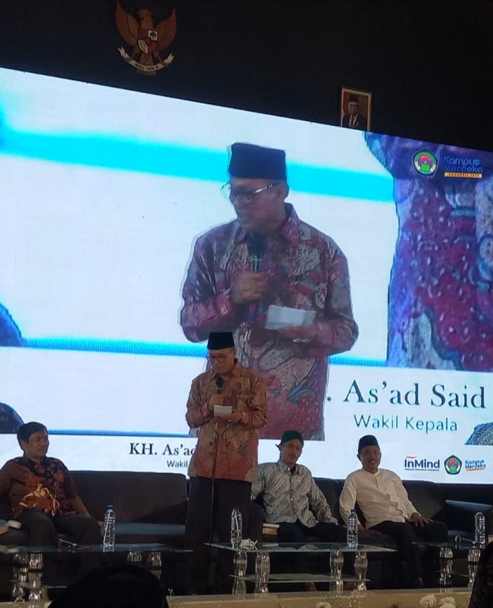 foto : KH. As'ad Said sa'at memeberikan materi di pondok pesantren Darul Ulum Rejoso Jombang. Kamis (9/6/2022).