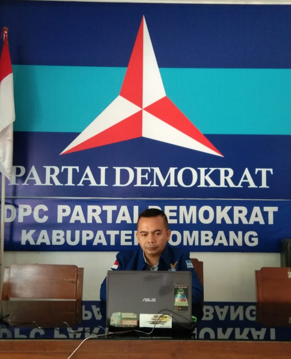 Dokumentasi pribadi Muhammad Syarif Hidayatullah Ketua Dewan Perwakilan Cabang (DPC) Partai Demokrat Kabupaten Jombang.(13/7/2022).