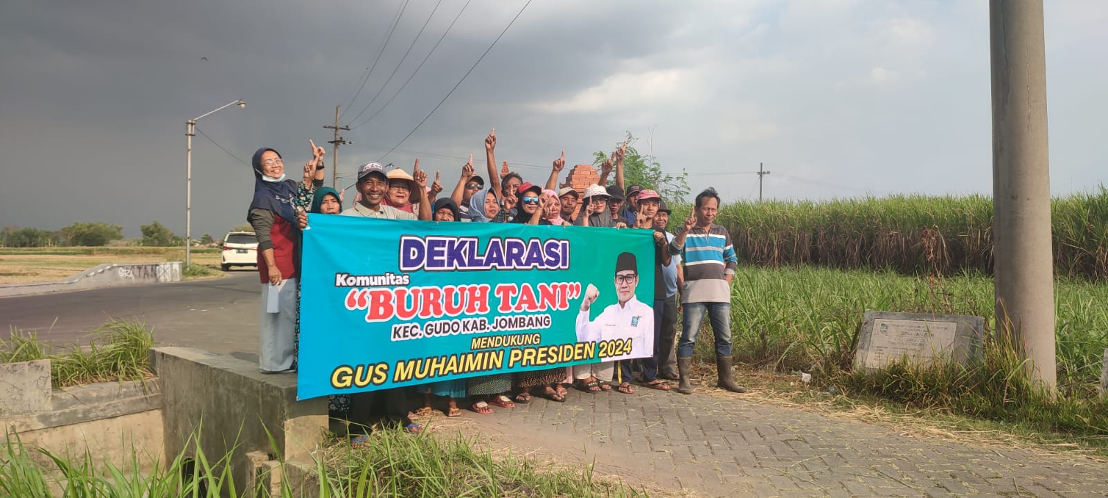 Deklarasi Gus Muhaimin Presiden oleh Komunitas buruh Tani Jombang di Gudo.