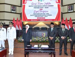 Hadiri Sertijab Bupati-Wabup Jember, Gubernur Khofifah Pesankan Program Quick Win Untuk Peningkatan Kualitas SDM Lewat Sekolah Rakyat dan MBG