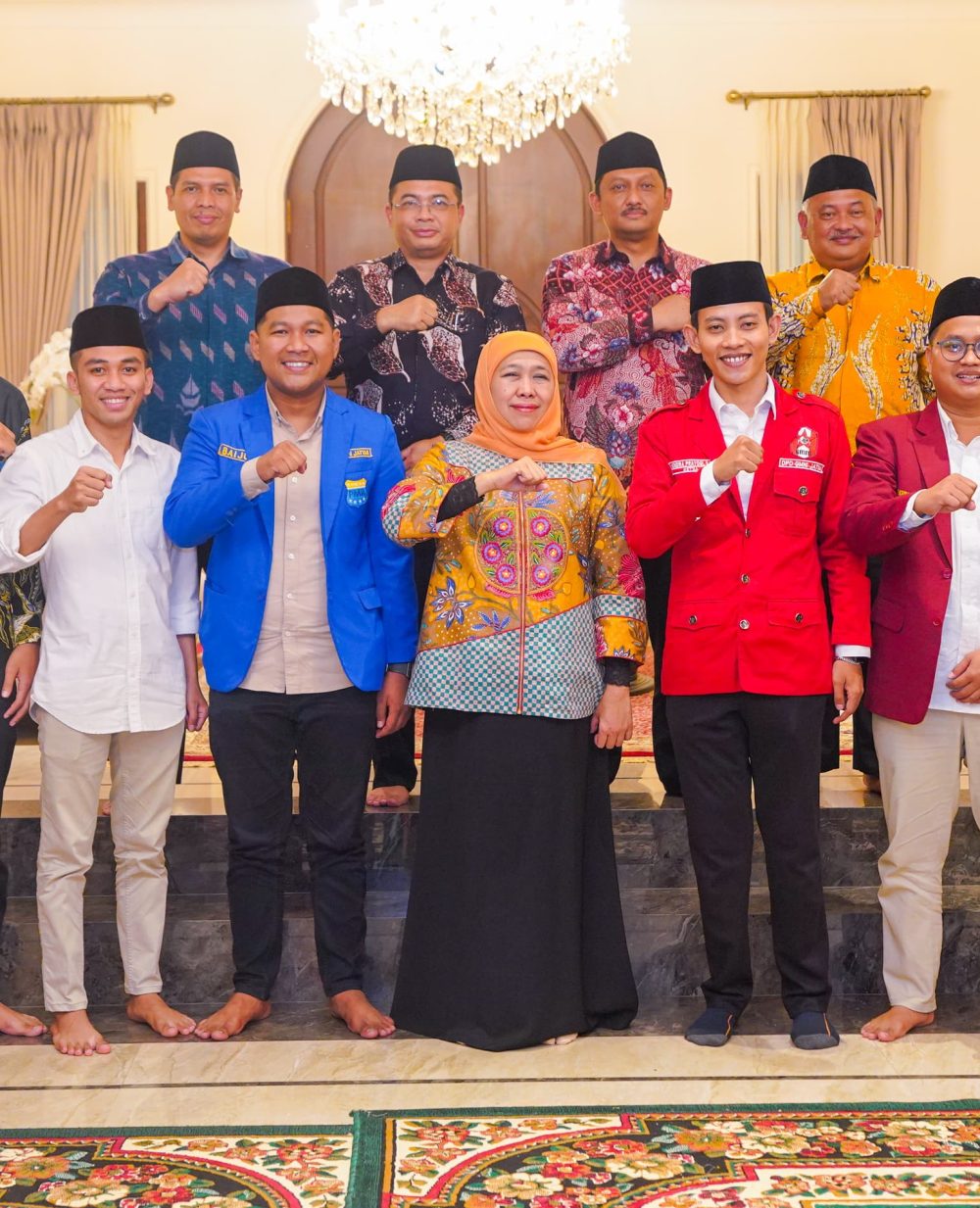 Tumpengan Bareng Cipayung Plus, Gubernur Khofifah Ajak Satu Padu Bersinergi Bangun Jawa Timur