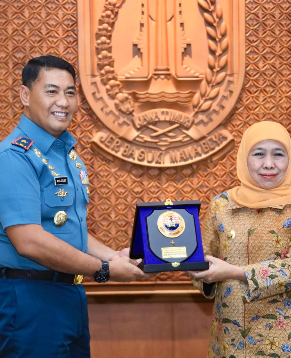 Gubernur Khofifah Sambut Baik Komandan Lantamal V Dukung Kedaulatan Pangan di Jatim